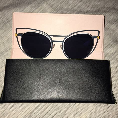 Fendi 53mm Cutout Cat Eye Sexy Sunglasses 